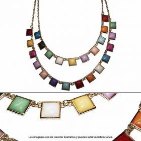 art:10437-5990 Collar Imp. Doble Caida.